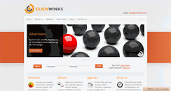 Desktop Screenshot of clickwinks.com
